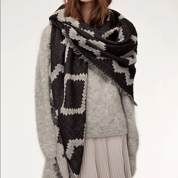 Aritzia Accessories - Aritzia Wilfred Mosaic Blanket Scarf